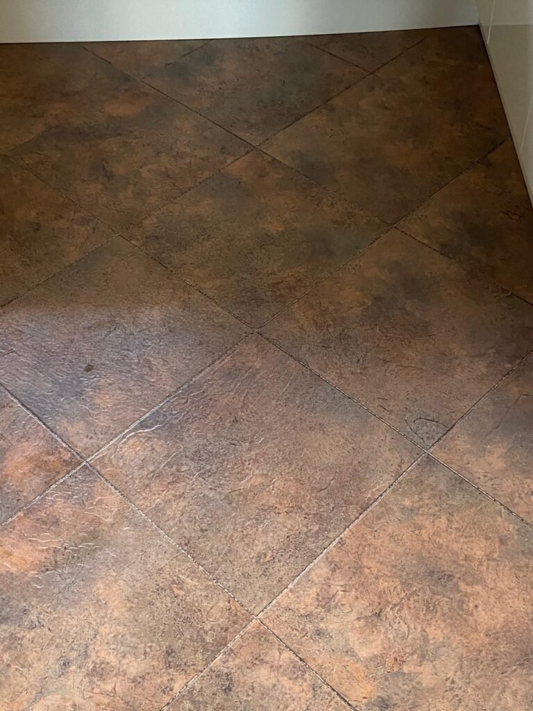 Luxury Vinyl Tile Amitico Before Cleaning