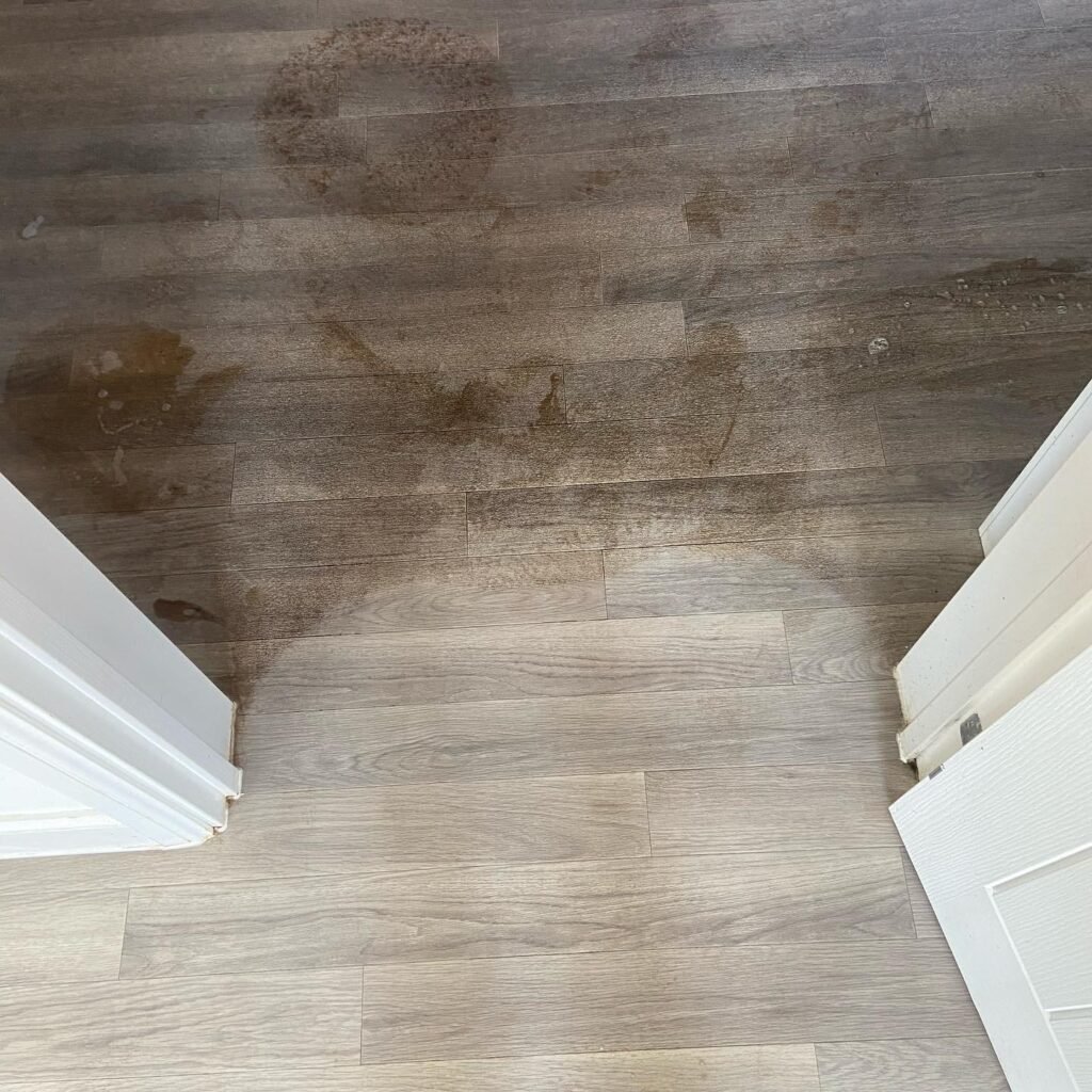 Luxury Vinyl Tile Kardean Floor during cleaning